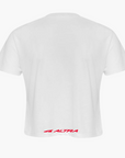 Ladies Cropped Cotton Tee - Small